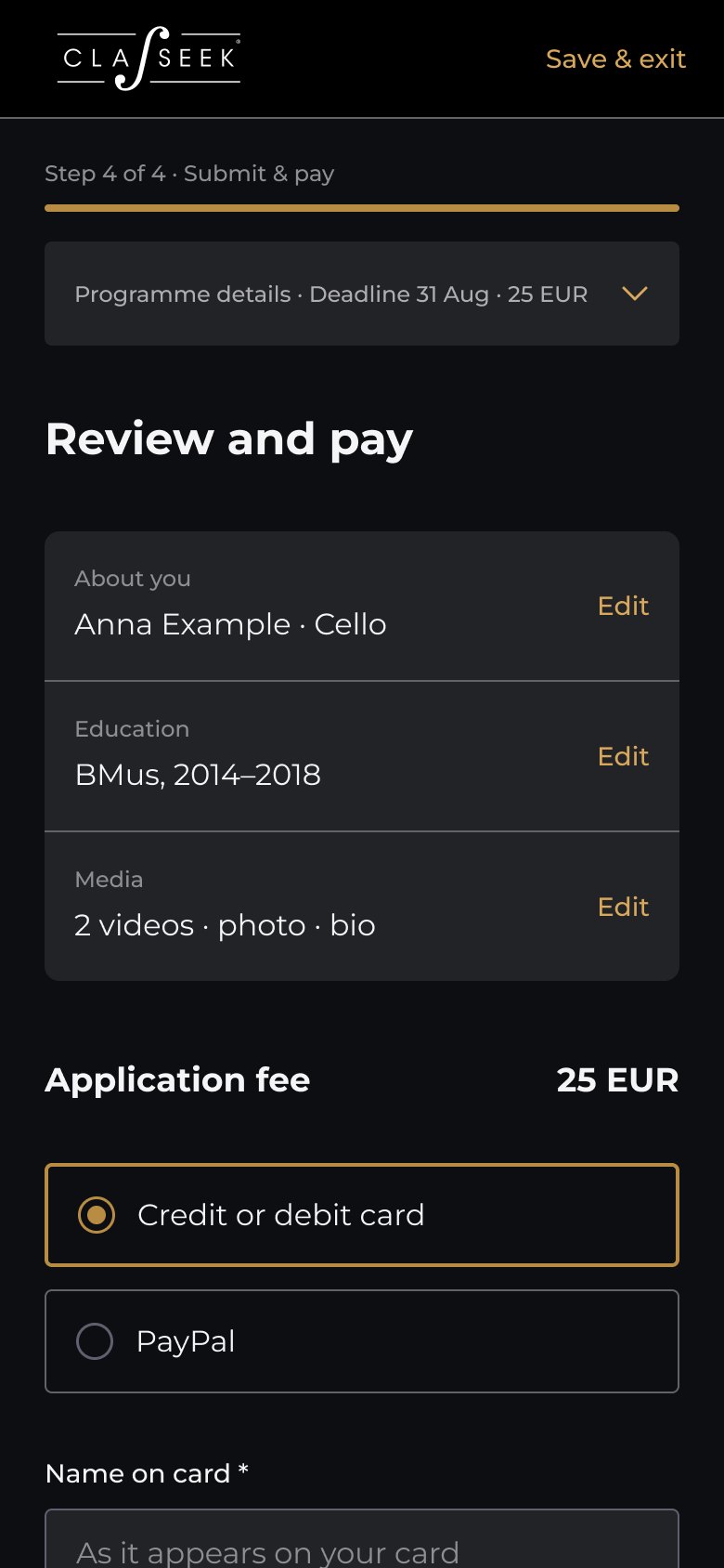 Step 4 on mobile.
